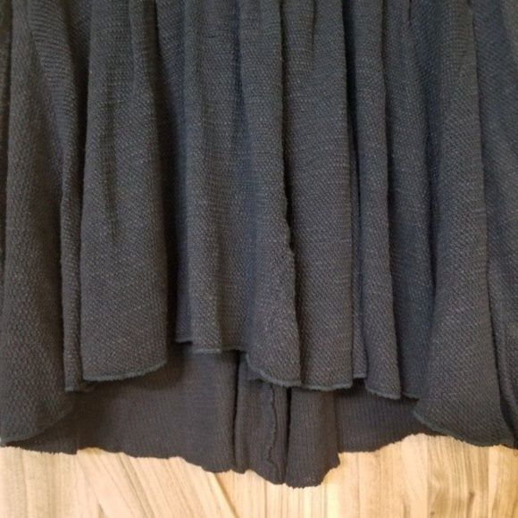 New Free People Rose Red Linen Blend Embroidered Blue - Picture 6 of 16